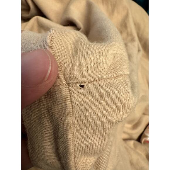 Tan ASOS design Curve bust with flowers tee size 22 - Picture 3 of 4